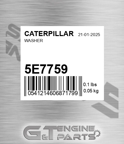 5E-7759 Washer for CATERPILLAR