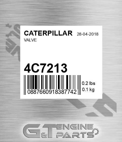 4C7213 Valve for CATERPILLAR