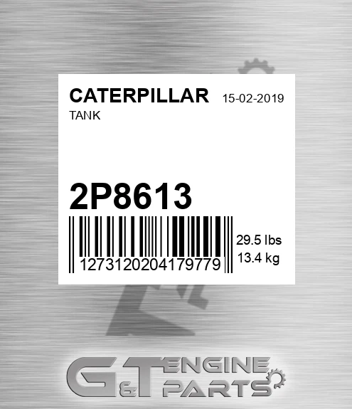 2P8613 Tank for CATERPILLAR