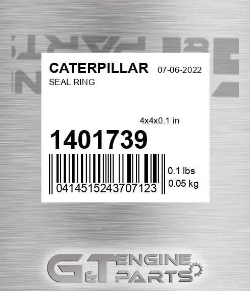 140-1739 Seal Ring for CATERPILLAR