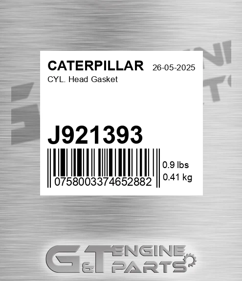 J921393 CATERPILLAR Cyl. Head Gasket