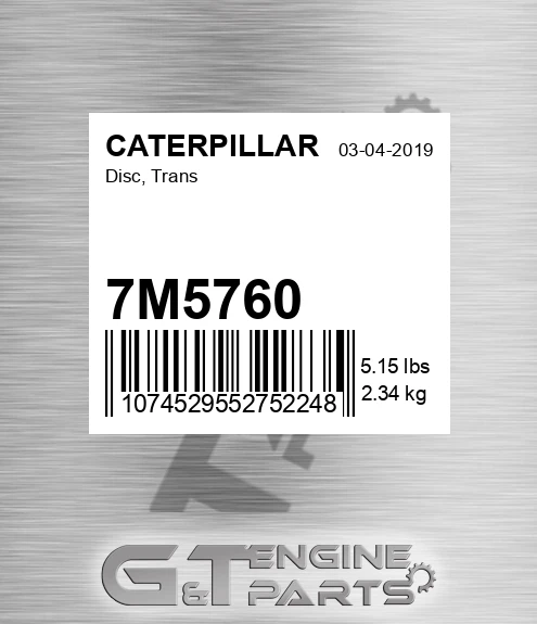 7M5760 Disc, Trans