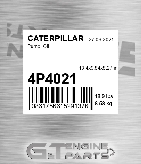 4P4021 CATERPILLAR Pump, Oil