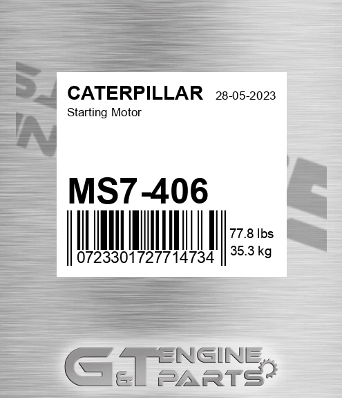 MS7-406 Starting Motor