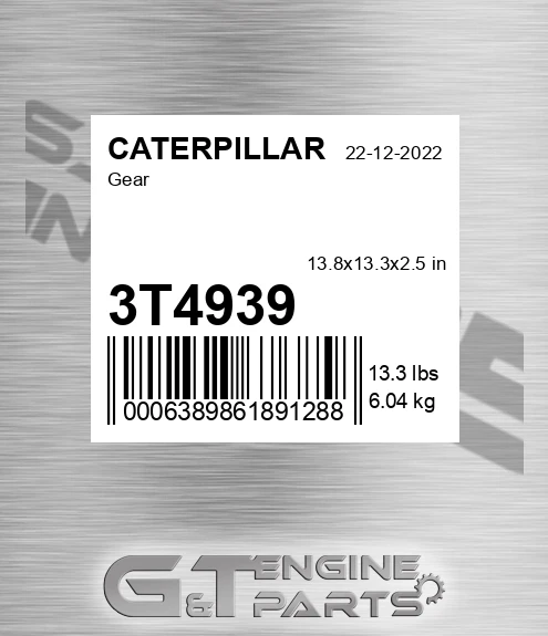 3T4939 Gear for CATERPILLAR