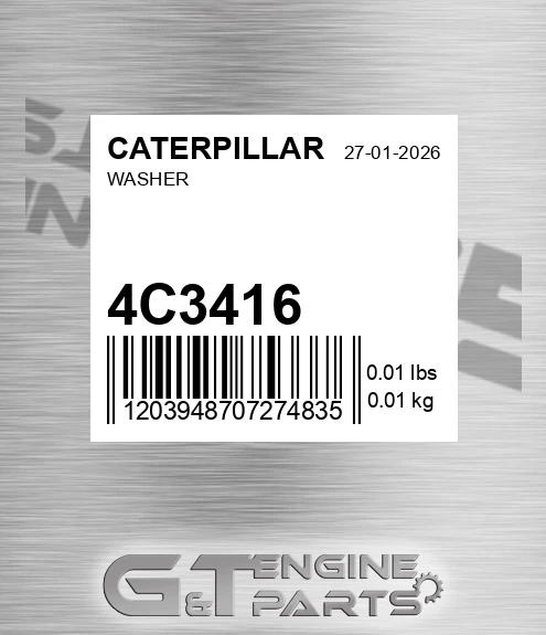 4C-3416 Washer for CATERPILLAR