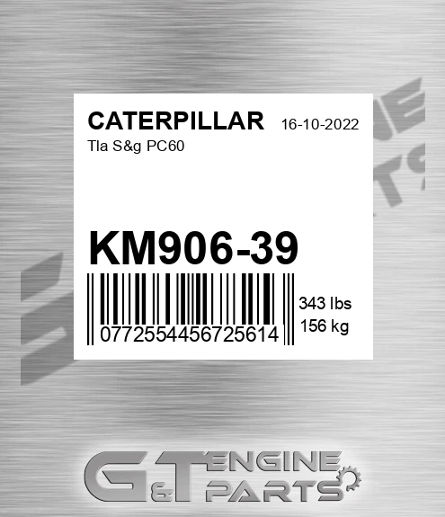 KM90639 Tla S&g Pc60 for CATERPILLAR