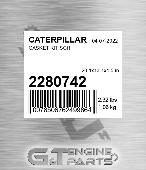 228-0742 Gasket Kit Sch for CATERPILLAR