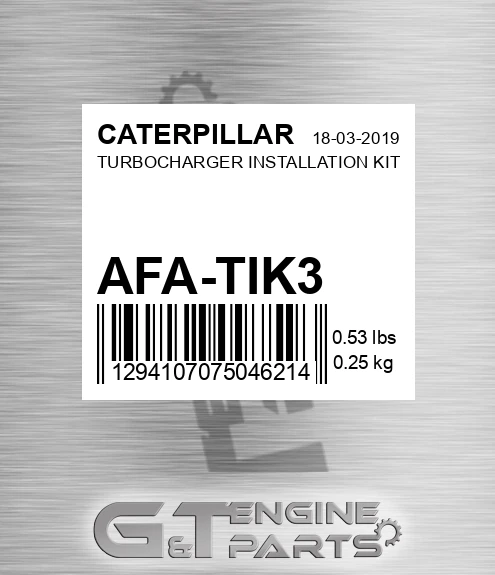 AFA-TIK3 Turbocharger Installation Kit