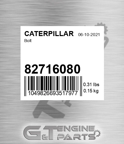 82716080 Bolt