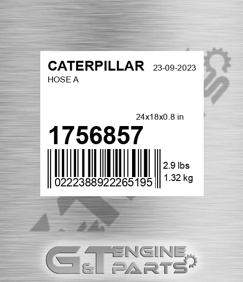 1756857 Hose A for CATERPILLAR