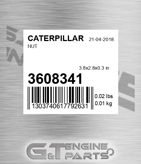 360-8341 Nut for CATERPILLAR