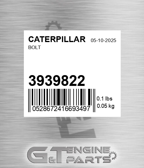 393-9822 Bolt for CATERPILLAR