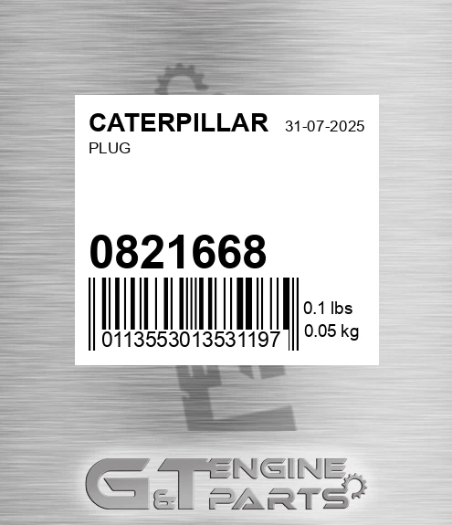 082-1668 Plug for CATERPILLAR