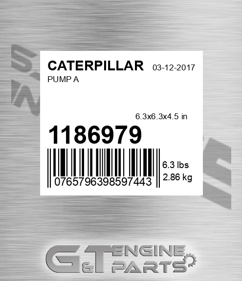 1186979 Pump A for CATERPILLAR