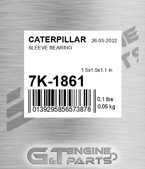 7K-1861 Sleeve Bearing for CATERPILLAR