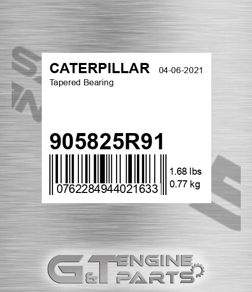 905825R91 Tapered Bearing for CATERPILLAR