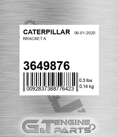 3649876 CATERPILLAR Bracket A