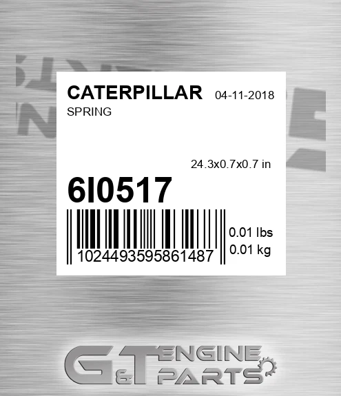 6I-0517 Spring for CATERPILLAR
