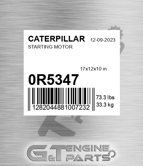 0R-5347 Starting Motor