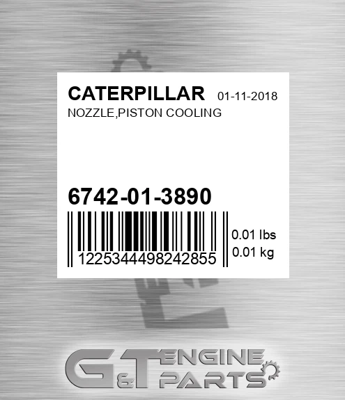 6742-01-3890 Nozzle,piston Cooling for CATERPILLAR