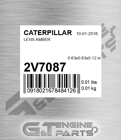 2V7087 Lens Amber