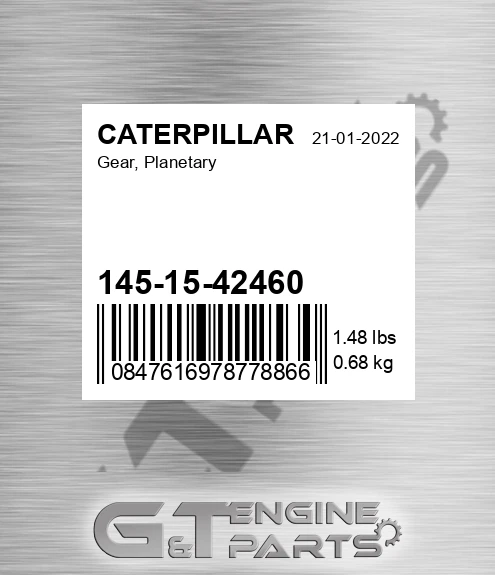 1451542460 Gear, Planetary for CATERPILLAR