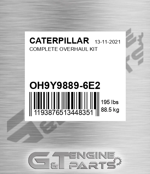 OH9Y9889-6E2 Complete Overhaul Kit
