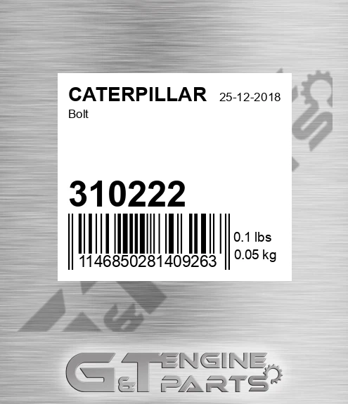 310222 CATERPILLAR Bolt