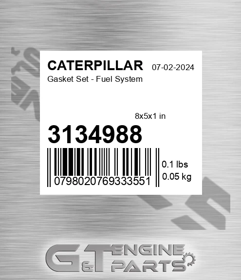 3134988 Gasket Set - Fuel System