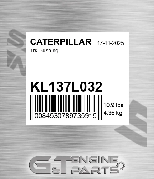 KL137L032 Trk Bushing for CATERPILLAR