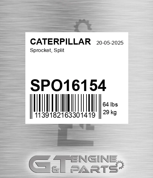 SPO16154 Sprocket, Split for CATERPILLAR