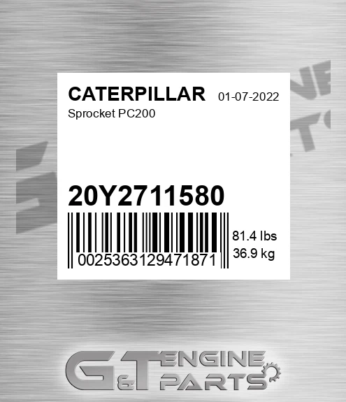 20Y-27-11580 Sprocket Pc200 for CATERPILLAR
