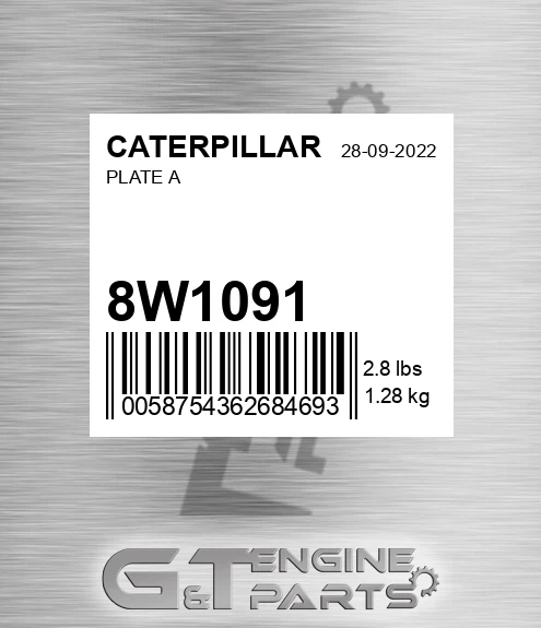 8W1091 Plate A