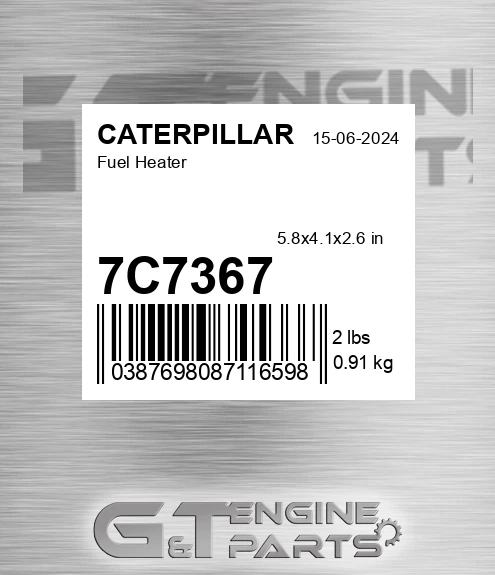 7C7367 Fuel Heater for CATERPILLAR