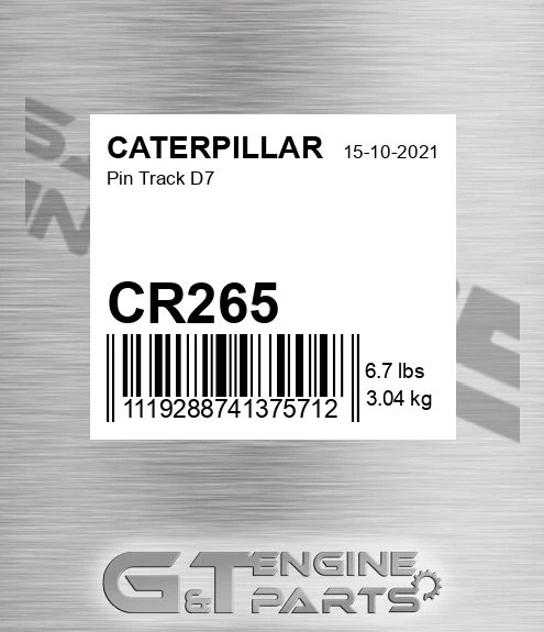 CR265 CATERPILLAR Pin Track D7