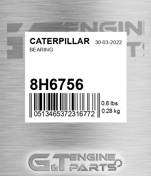 8H6756 Bearing for CATERPILLAR