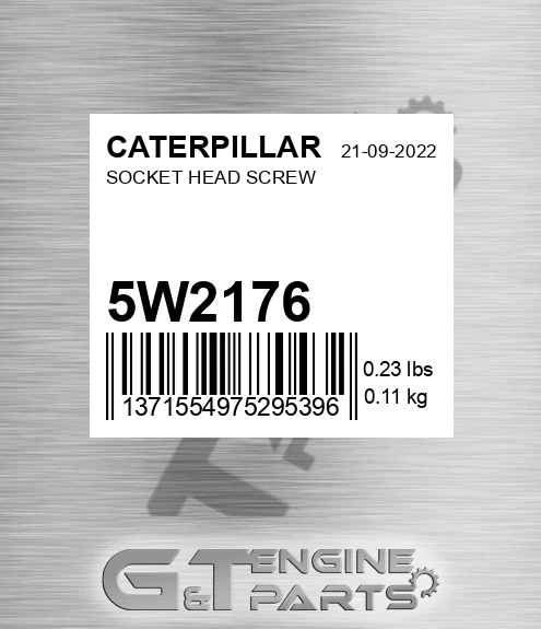 5W-2176 Socket Head Screw for CATERPILLAR