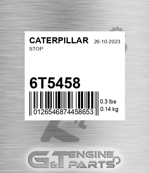 6T5458 Stop