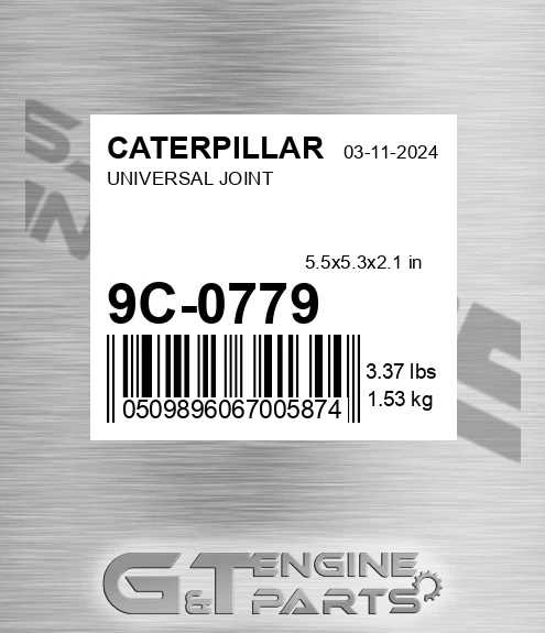 9C-0779 Universal Joint for CATERPILLAR