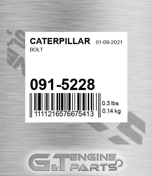 091-5228 Bolt for CATERPILLAR