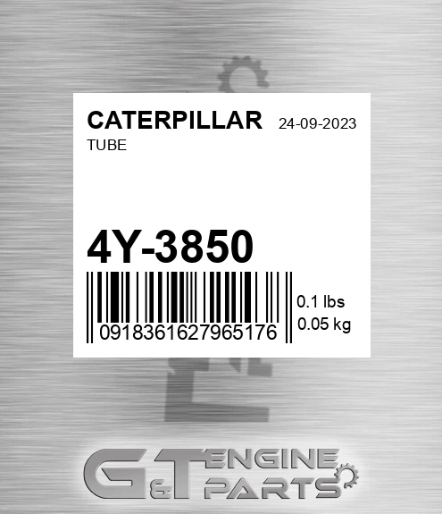 4Y3850 Tube As for CATERPILLAR