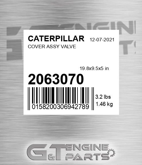 206-3070 Cover Assy Valve for CATERPILLAR
