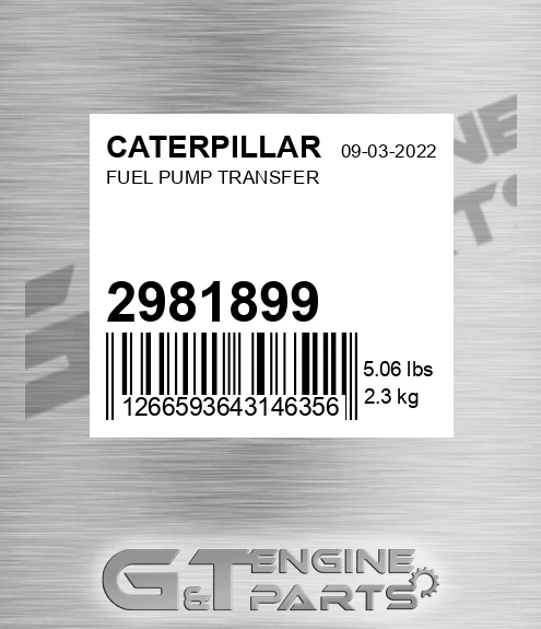 298-1899 Fuel Pump Transfer