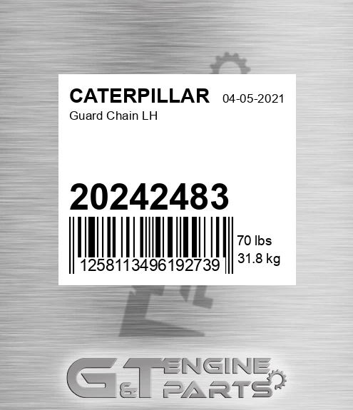20242483 Guard Chain Lh for CATERPILLAR