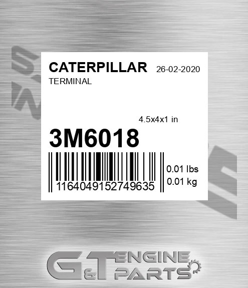 3M6018 Terminal for CATERPILLAR