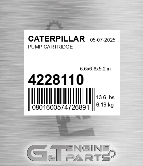 422-8110 Pump Cartridge for CATERPILLAR