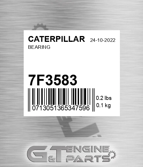 7F3583 Bearing for CATERPILLAR