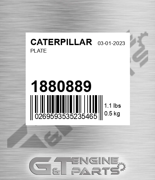 1880889 Plate for CATERPILLAR