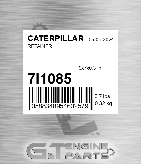 7I1085 Retainer for CATERPILLAR